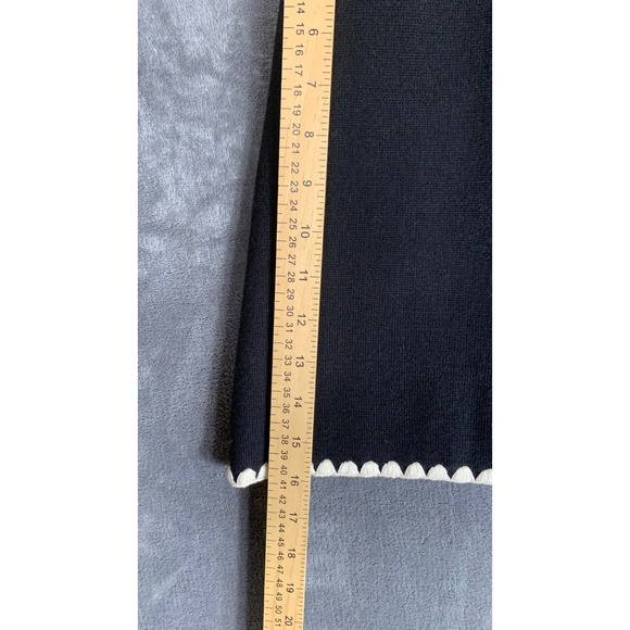 Skies Are Blue Black Scalloped Trim Vest and Skirt Set Womens Size SP - Picture 10 of 13